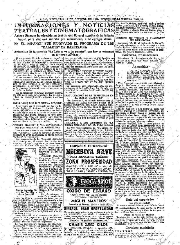 ABC MADRID 19-10-1951 página 21