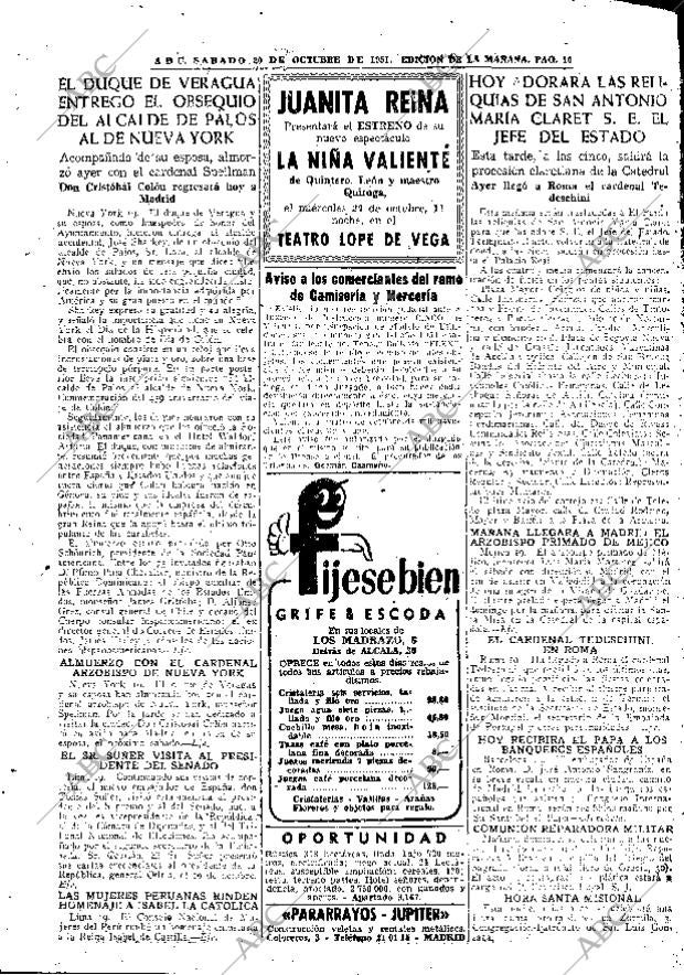 ABC MADRID 20-10-1951 página 10