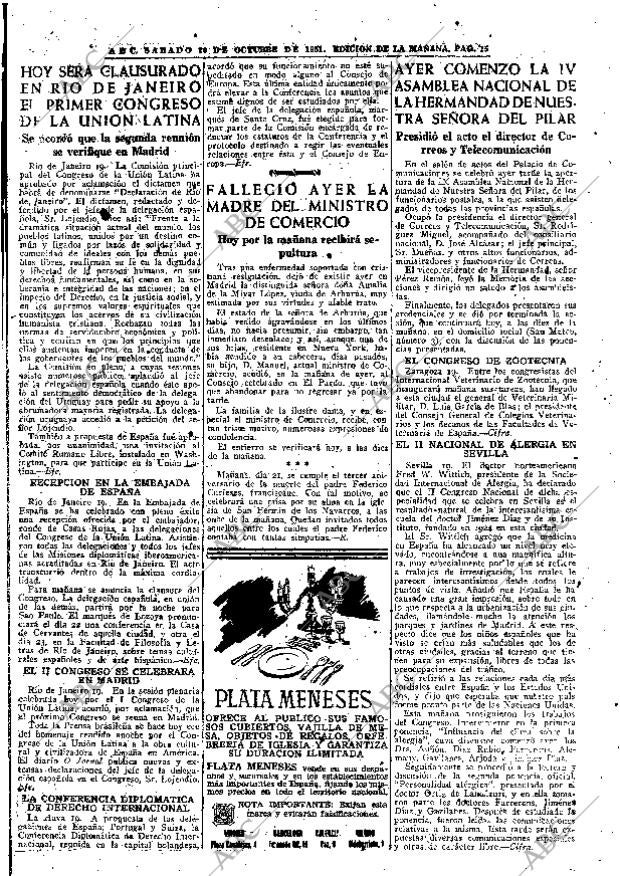 ABC MADRID 20-10-1951 página 15