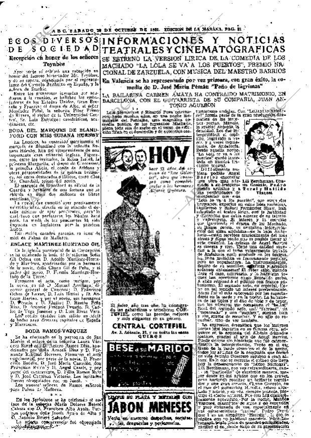 ABC MADRID 20-10-1951 página 21