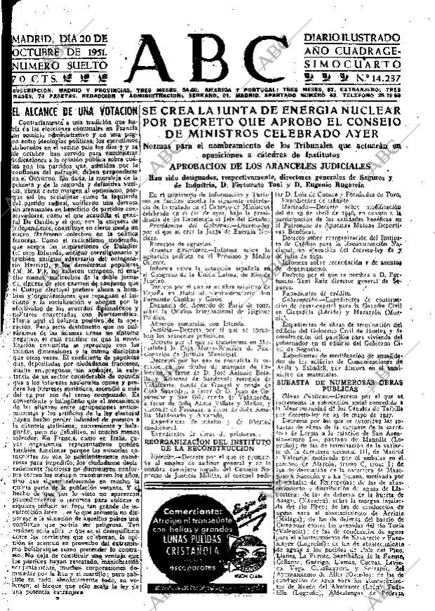 ABC MADRID 20-10-1951 página 7