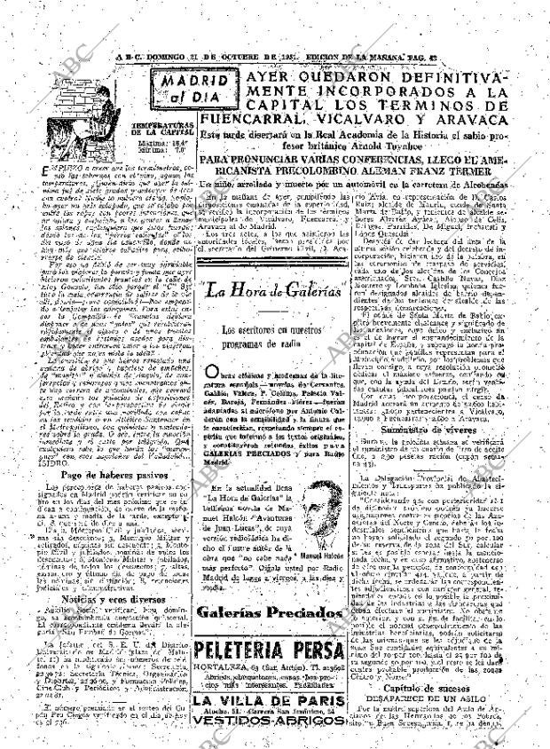 ABC MADRID 21-10-1951 página 43
