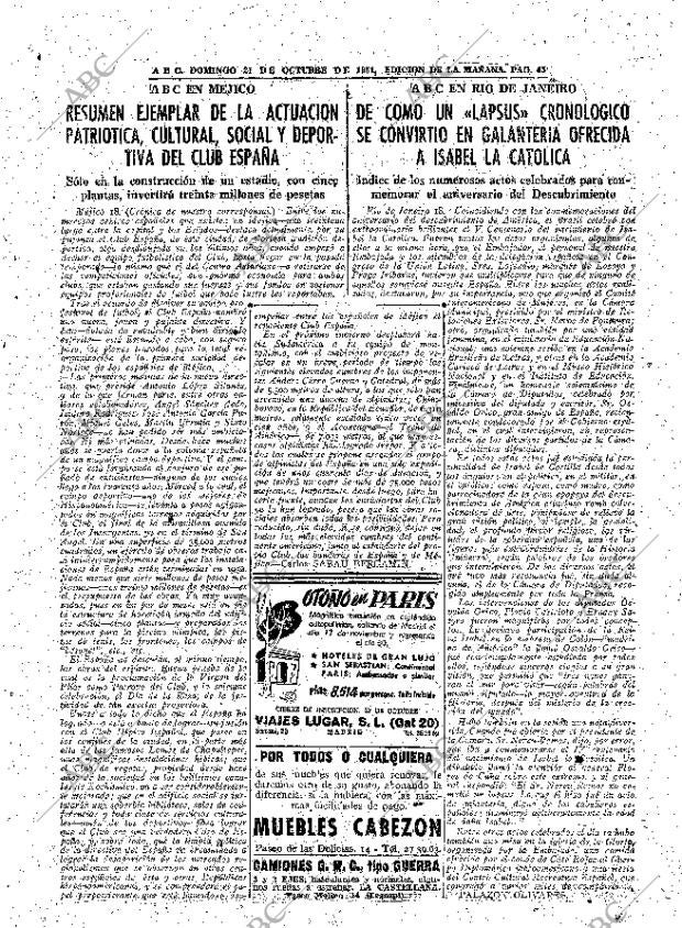 ABC MADRID 21-10-1951 página 45