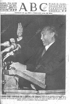 ABC MADRID 25-10-1951 página 1