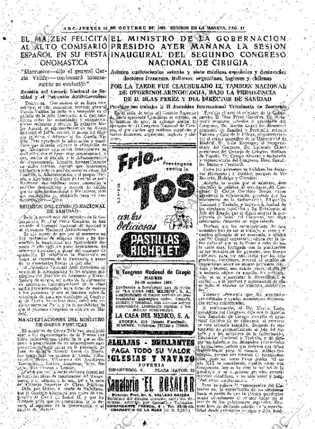 ABC MADRID 25-10-1951 página 17