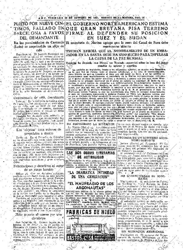 ABC MADRID 26-10-1951 página 15