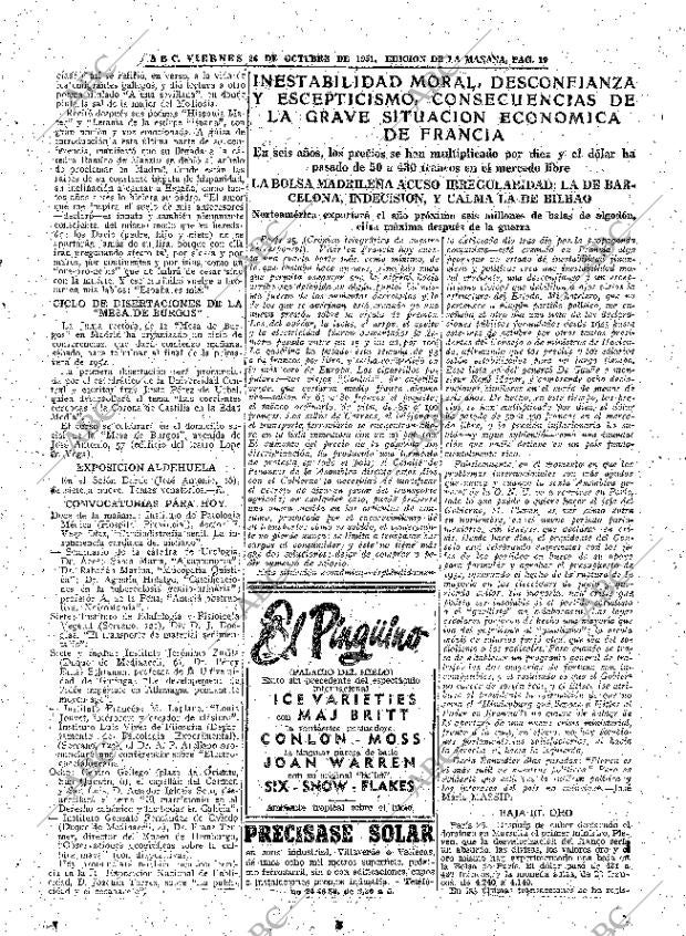 ABC MADRID 26-10-1951 página 19