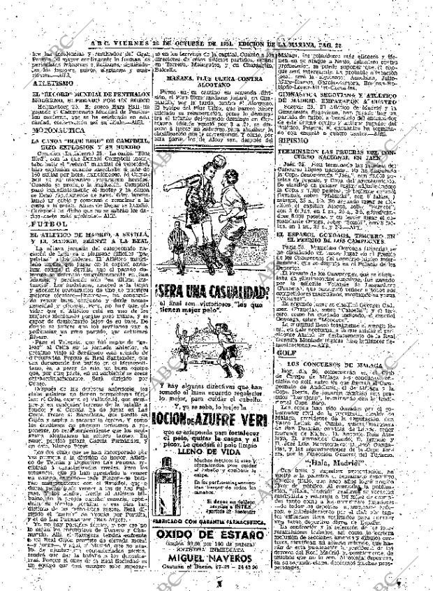 ABC MADRID 26-10-1951 página 22