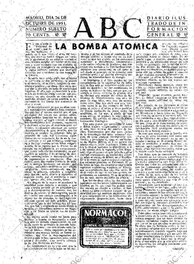 ABC MADRID 26-10-1951 página 3
