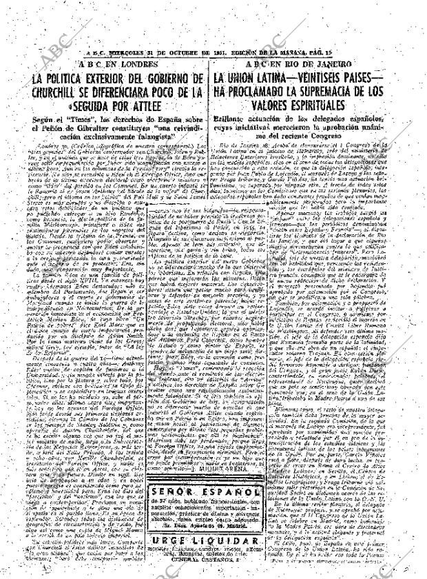 ABC MADRID 31-10-1951 página 19
