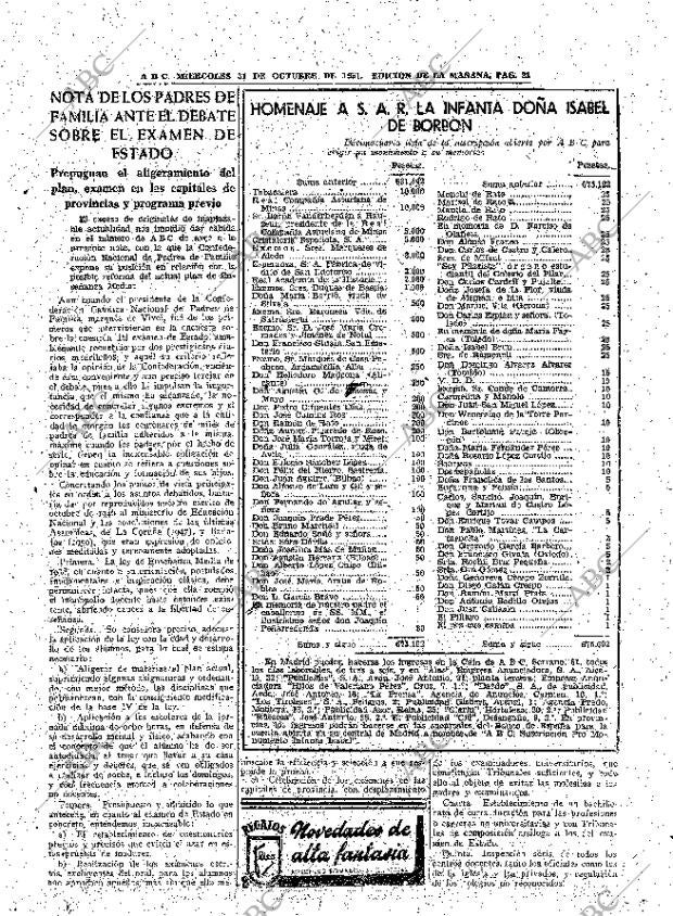ABC MADRID 31-10-1951 página 21