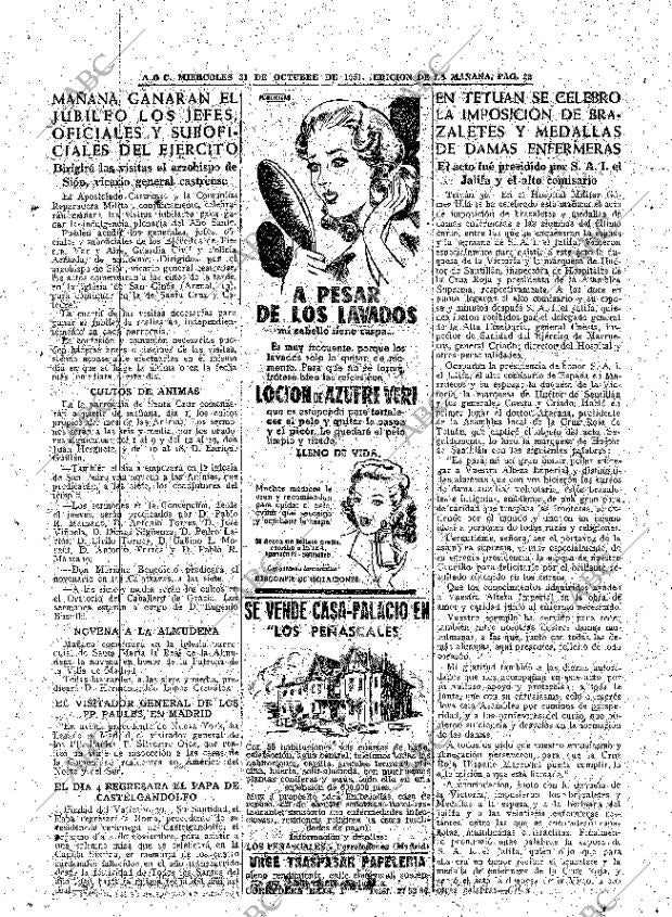 ABC MADRID 31-10-1951 página 22