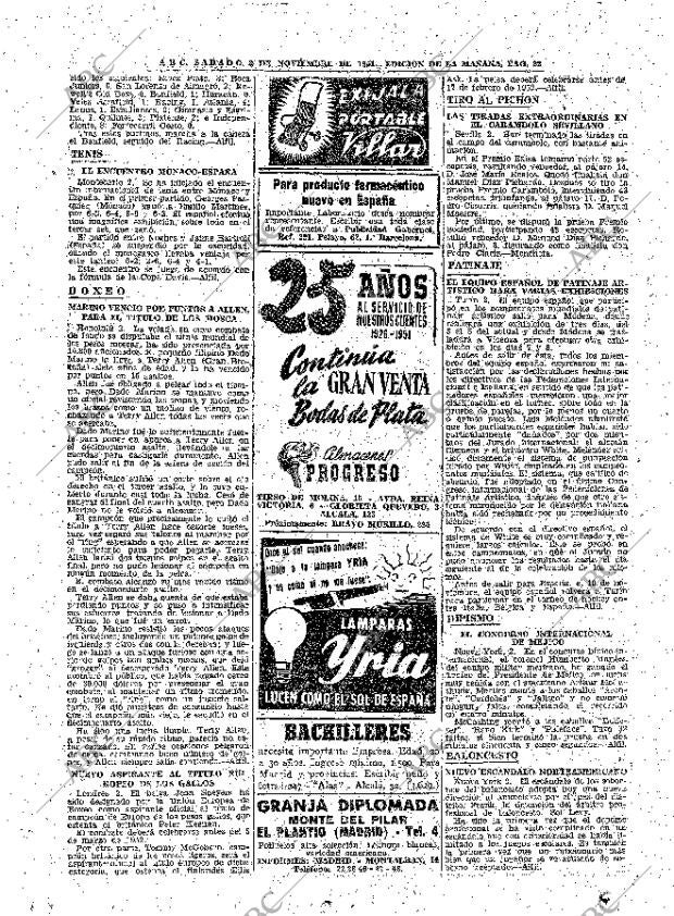 ABC MADRID 03-11-1951 página 22