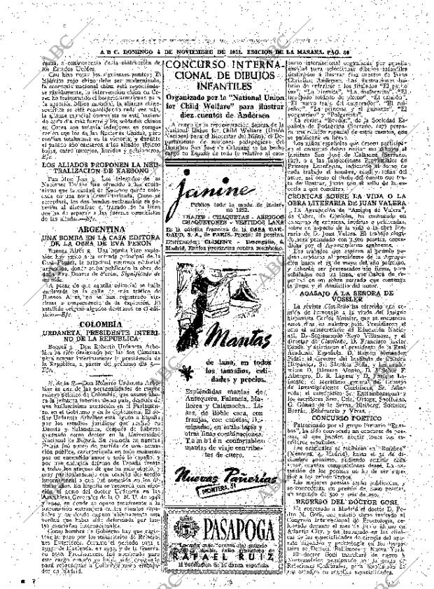 ABC MADRID 04-11-1951 página 36