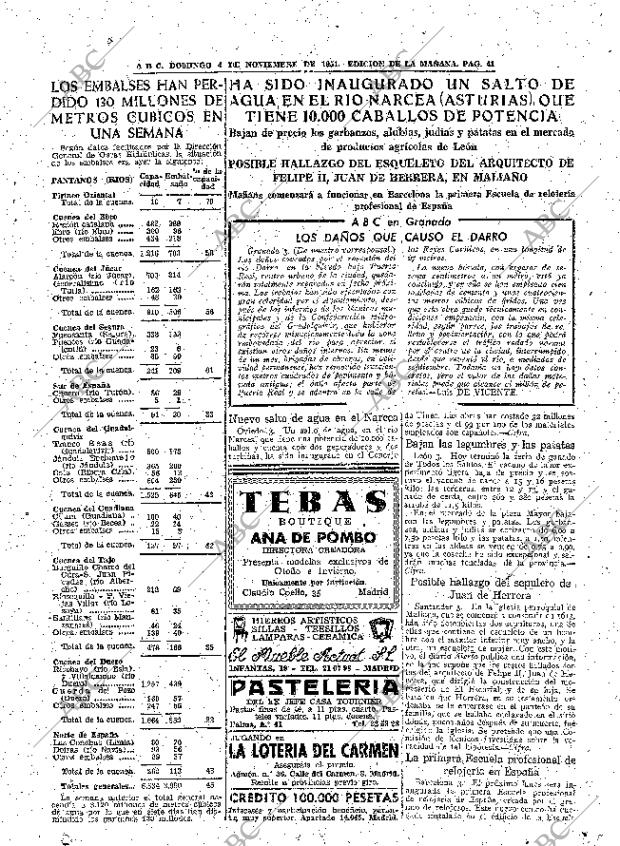ABC MADRID 04-11-1951 página 41