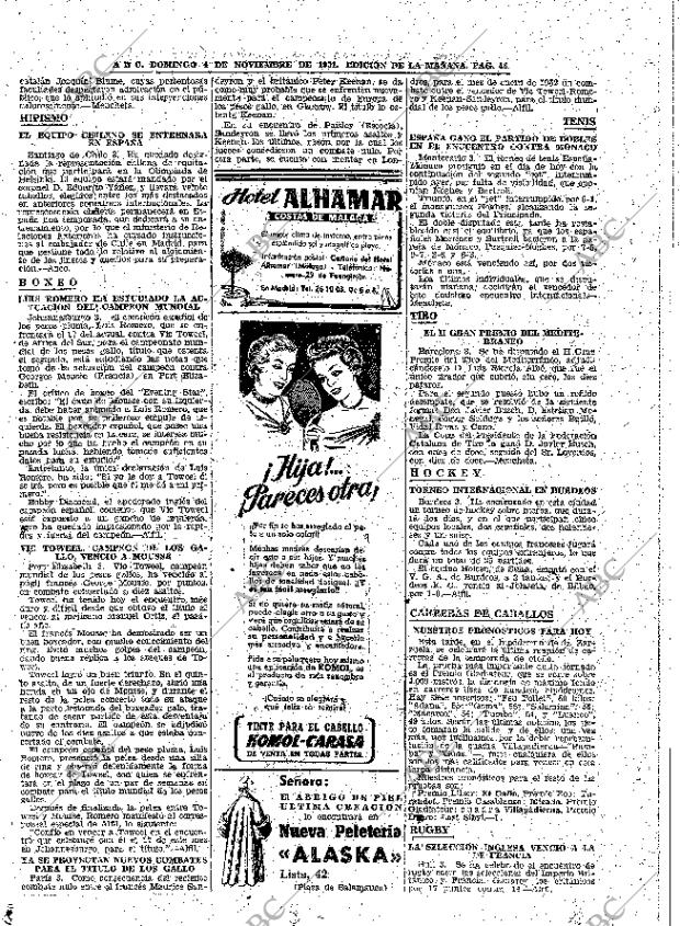 ABC MADRID 04-11-1951 página 46
