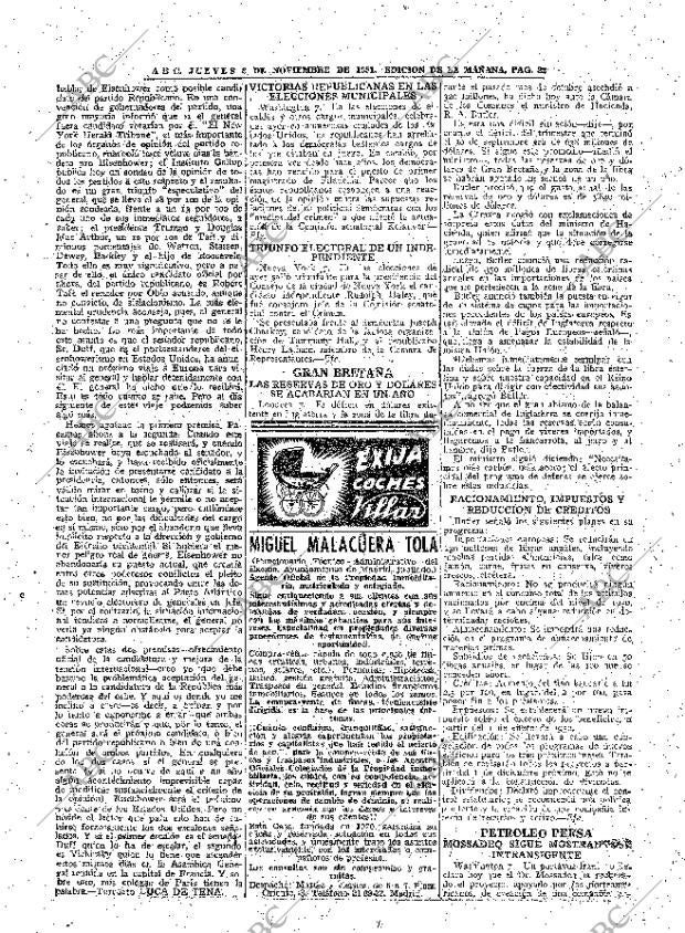 ABC MADRID 08-11-1951 página 22