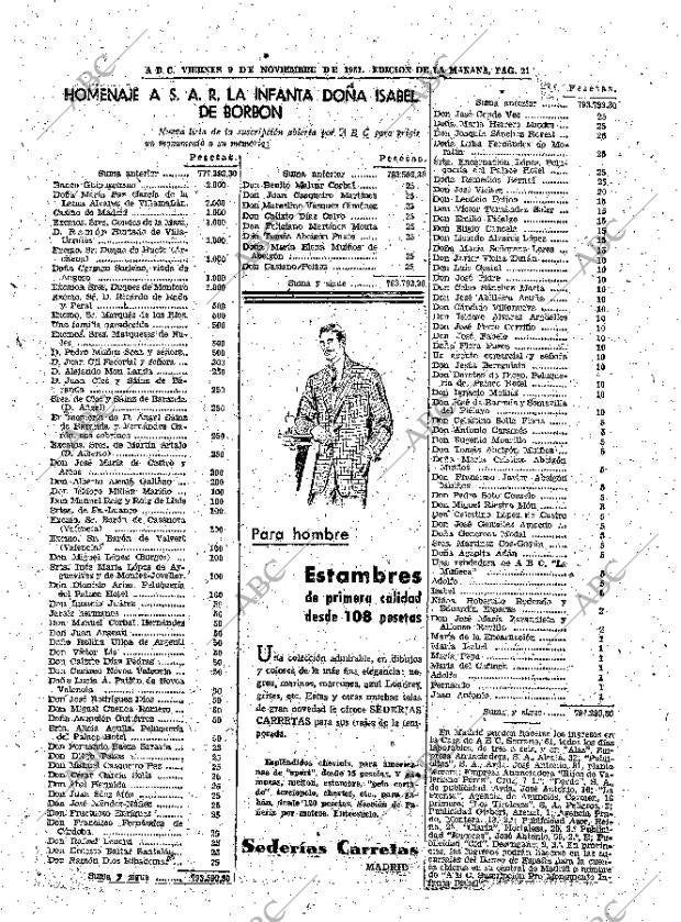 ABC MADRID 09-11-1951 página 21