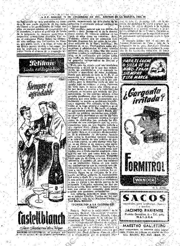 ABC MADRID 10-11-1951 página 20