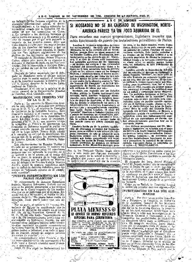ABC MADRID 10-11-1951 página 21