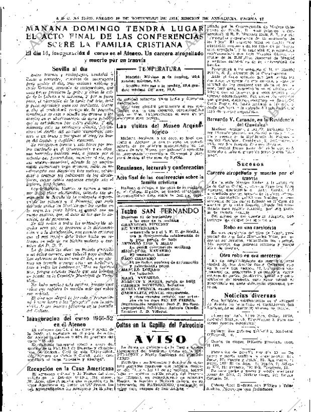 ABC SEVILLA 10-11-1951 página 17