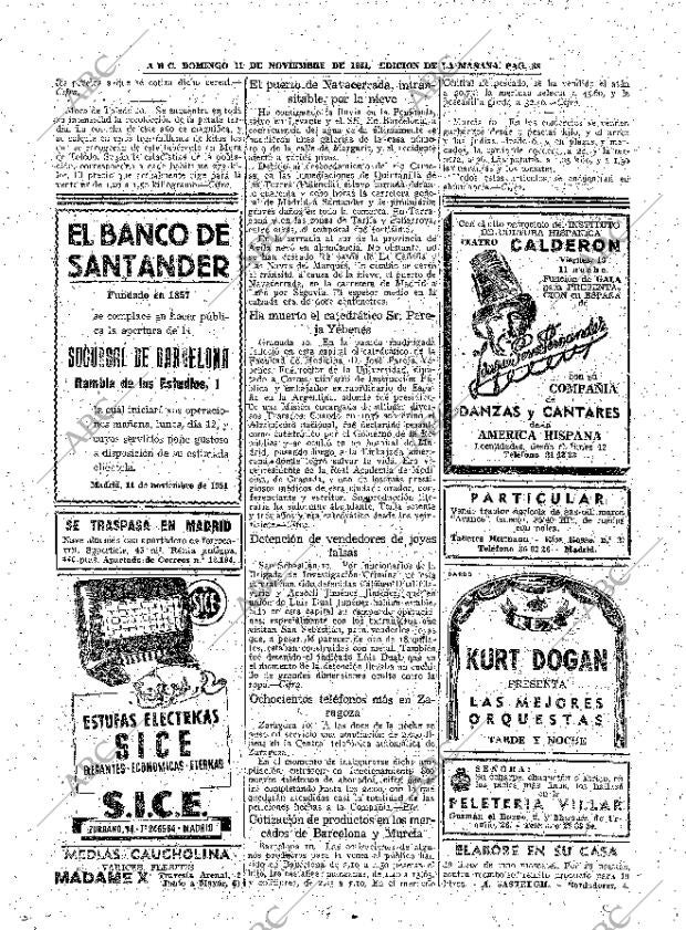 ABC MADRID 11-11-1951 página 38