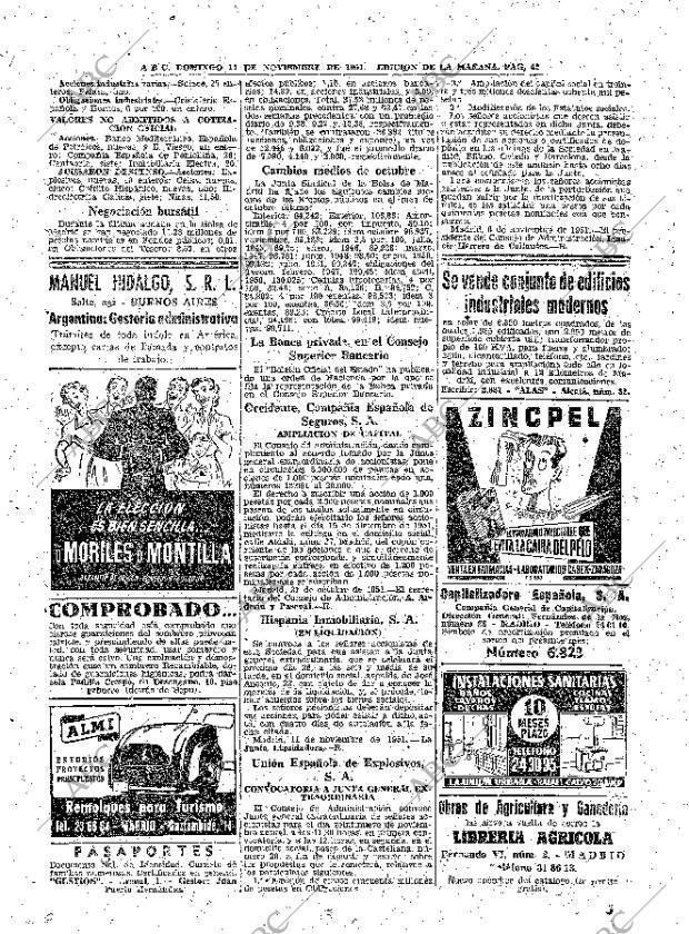 ABC MADRID 11-11-1951 página 42