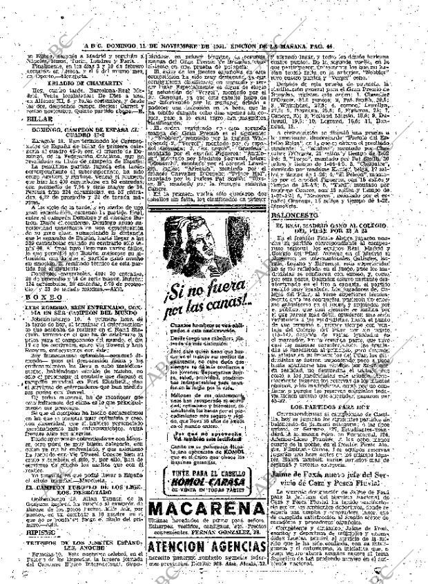 ABC MADRID 11-11-1951 página 44