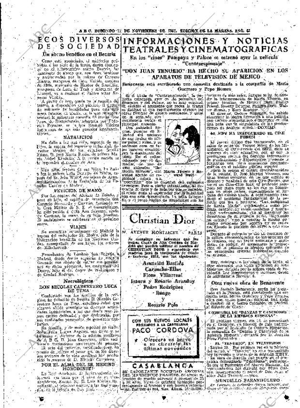 ABC MADRID 11-11-1951 página 45