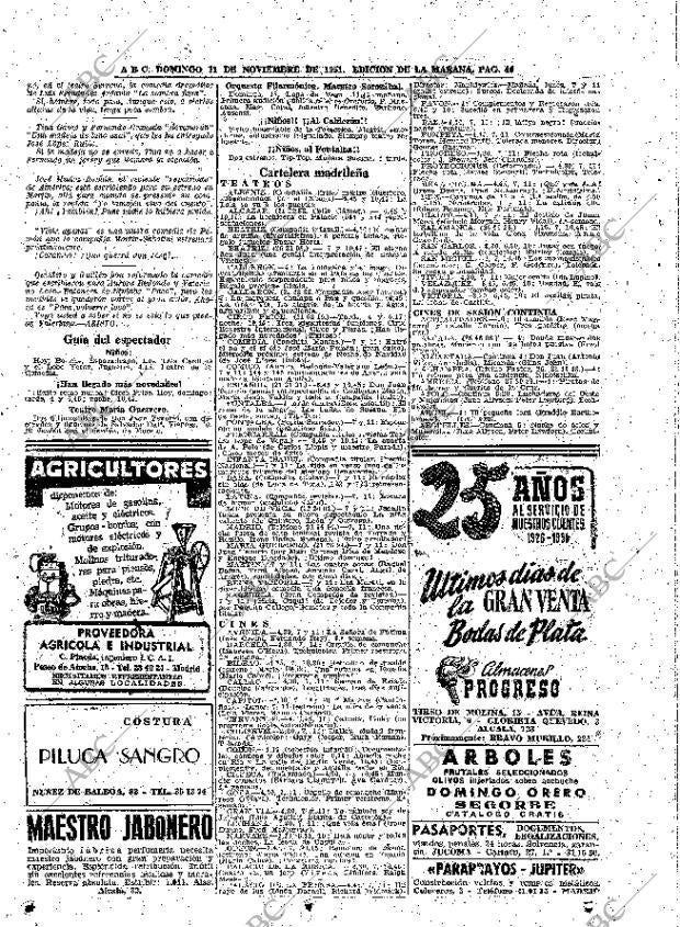 ABC MADRID 11-11-1951 página 46