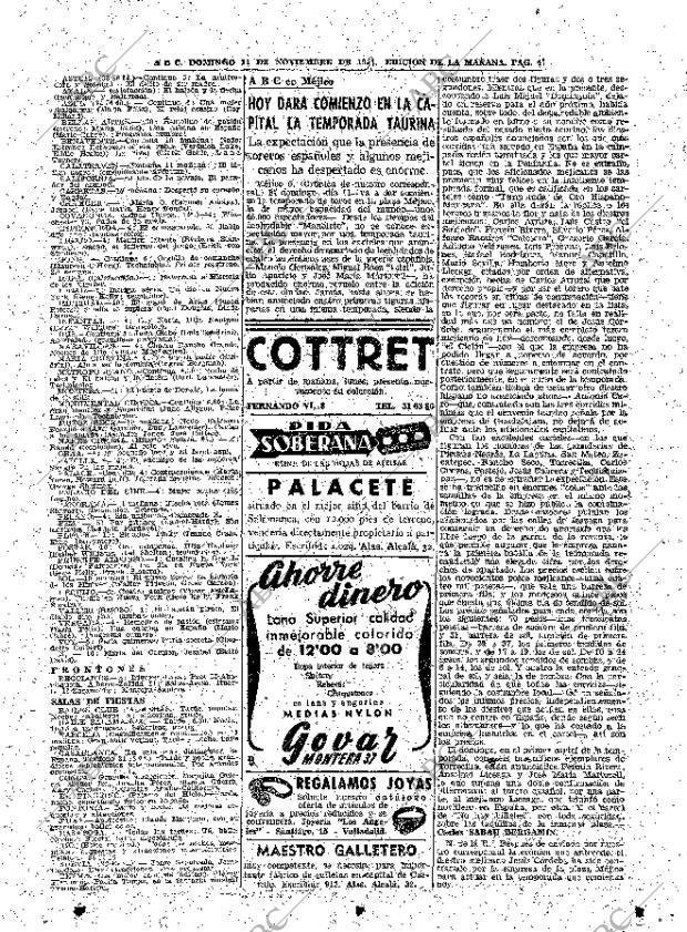 ABC MADRID 11-11-1951 página 47