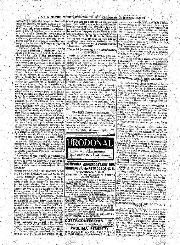 ABC MADRID 13-11-1951 página 24