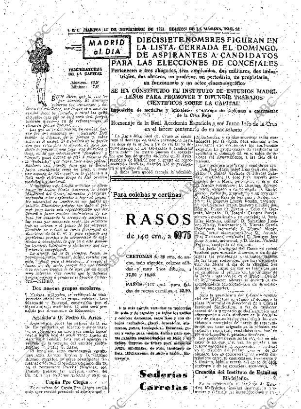 ABC MADRID 13-11-1951 página 27