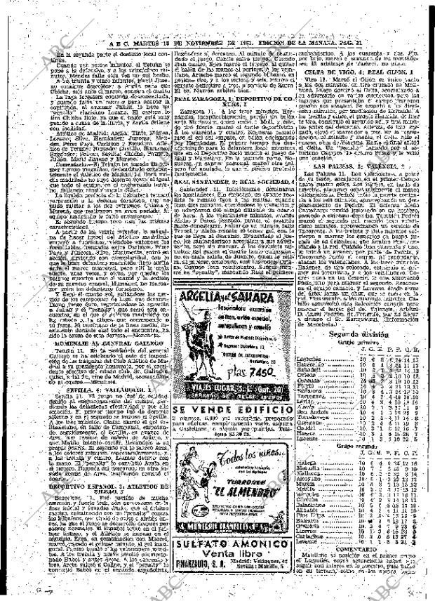 ABC MADRID 13-11-1951 página 31