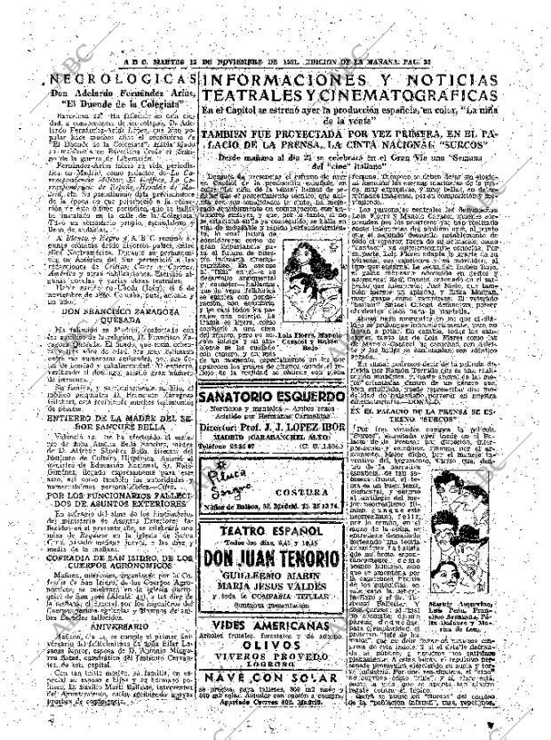 ABC MADRID 13-11-1951 página 33