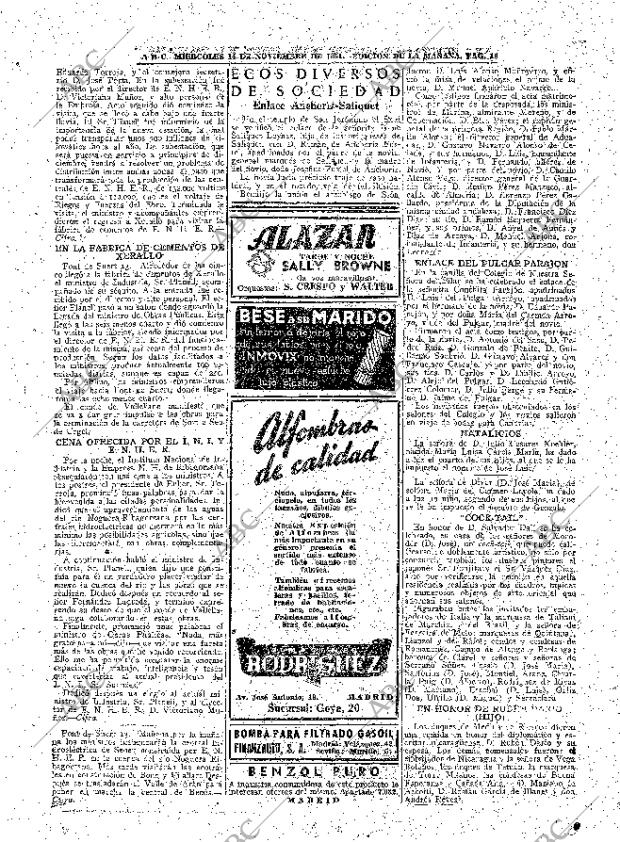 ABC MADRID 14-11-1951 página 16