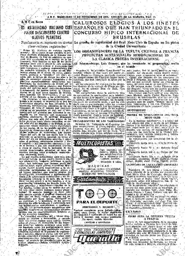 ABC MADRID 14-11-1951 página 23