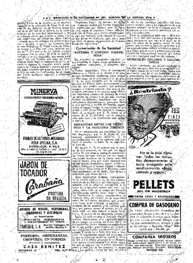 ABC MADRID 14-11-1951 página 8