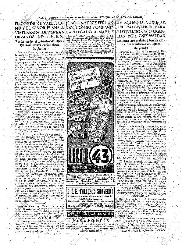 ABC MADRID 15-11-1951 página 20