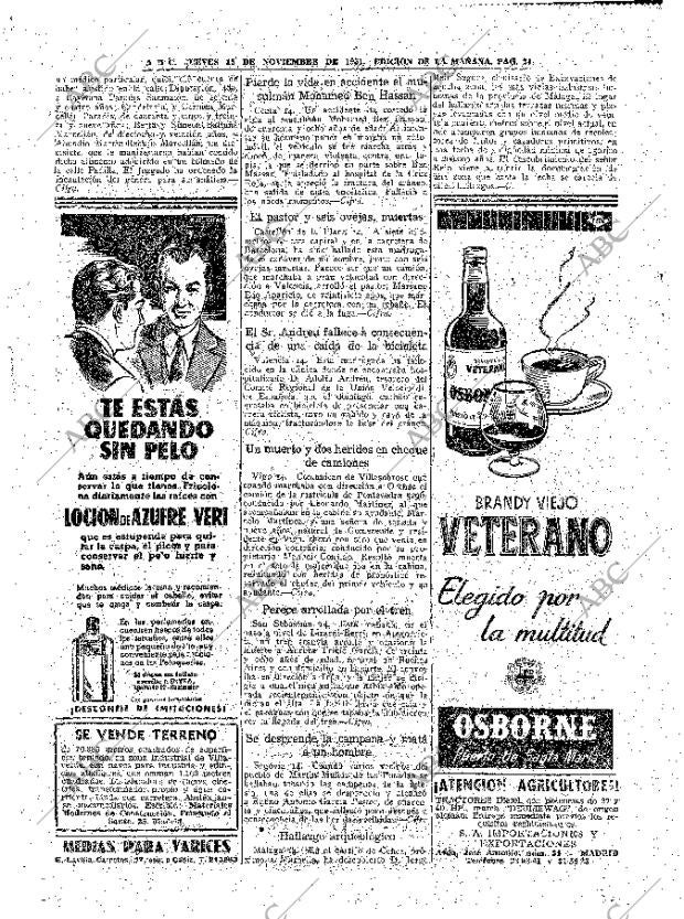 ABC MADRID 15-11-1951 página 22