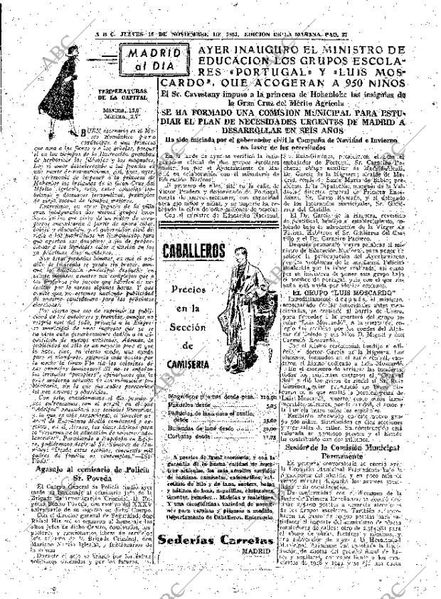 ABC MADRID 15-11-1951 página 25