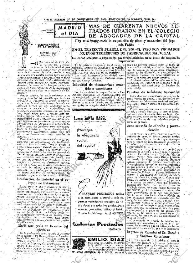 ABC MADRID 17-11-1951 página 21