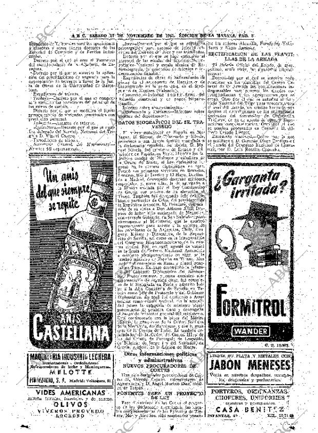 ABC MADRID 17-11-1951 página 8