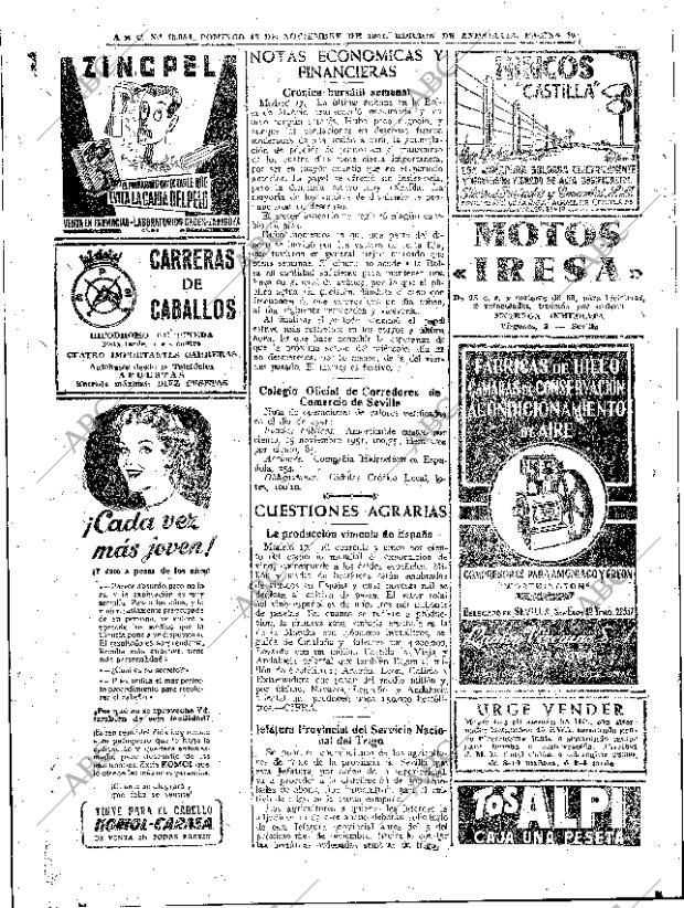 ABC SEVILLA 18-11-1951 página 16