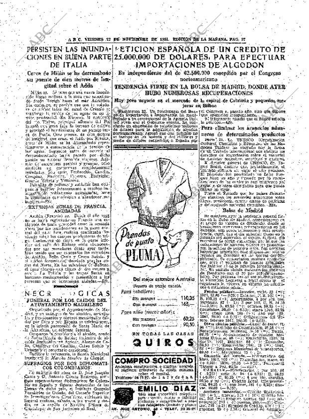 ABC MADRID 23-11-1951 página 27
