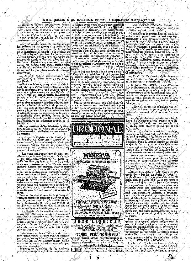 ABC MADRID 27-11-1951 página 16