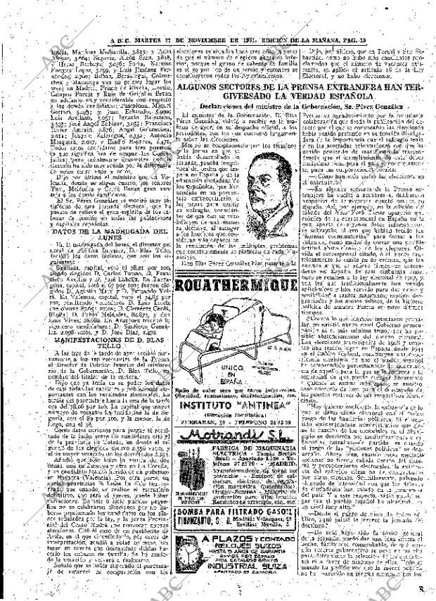 ABC MADRID 27-11-1951 página 19