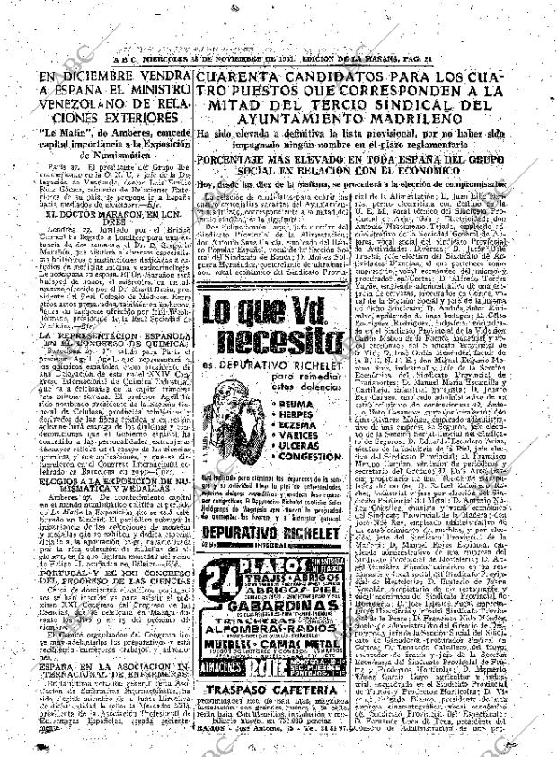 ABC MADRID 28-11-1951 página 21