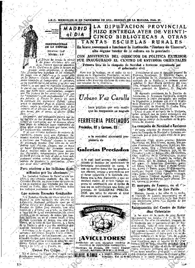 ABC MADRID 28-11-1951 página 25