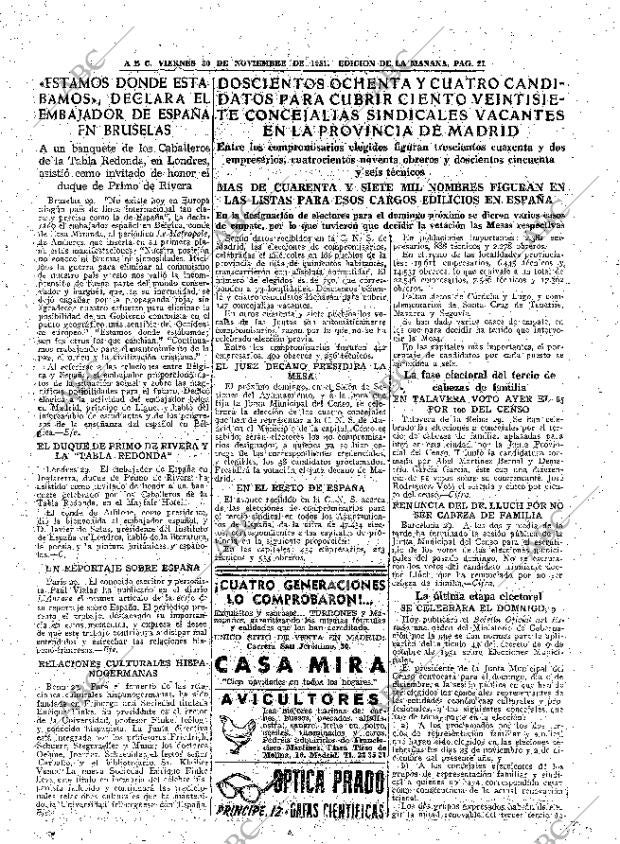 ABC MADRID 30-11-1951 página 21